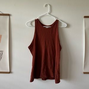 Burnt orange tank top cropped from Universal Thread Target Size XL